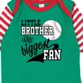 thumbnail image 4 of Inktastic Little Brother and Biggest Fan Baseball Family Fan Boys or Girls Long Sleeve Baby Bodysuit, 4 of 5