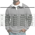 thumbnail image 2 of FNFYFH Men's Waffle Knit Shirt Long Sleeve Casual Quarter Zip Golf Shirts Color Block Collared Pullover Tops, 2 of 9
