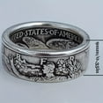 thumbnail image 3 of 1pc Vintage Men's Ring 19th Century Gothic Ring 1945 Vintage Rings Hip Hop Rings Fashion Jewelry for Men and Women for Everyday Parties Holidays Father's Day Gifts etc,Golden10, 3 of 7