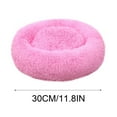 thumbnail image 3 of Round Small Dog Bed with Raised Rim - Comfortable Nest Bed Size 11.81 Inches (Pink), 3 of 5