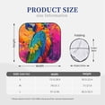 thumbnail image 3 of JUNZAN Vibrant Parrot Splash Art Pattern Car Windshield Sun Shade | Reflective Sunshade | Foldable 2-Piece Sun Shield Protect Your Car | Fits Sedans, SUVs, Hatchbacks-Large, 3 of 6