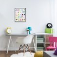 thumbnail image 3 of Stupell Industries Contemporary Alphabet Shapes with Animals Black Framed Giclee Art, 11 x 14, by Carla Daly, 3 of 8