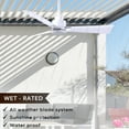 thumbnail image 2 of Matthews Fan Company AK-MWH-MWH-72 Alessandra 72” Matte White Ceiling Fan with 3 Blades, Remote Control, Indoor/Outdoor Wet Rated, 2 of 6