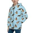 thumbnail image 2 of Pofeuu German Shepherd Dog Print Teenage Zipper Hoodie Sweatshirts Hooded Casual Jackets With Pocket For Boys Girls-Small, 2 of 6