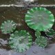 thumbnail image 1 of Almohadilla flotante de hojas de loto de simulación artificial para estanque, decoración de fiestas en el jardín, 1 of 2