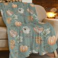 thumbnail image 2 of Fall Throw Blanket Fall Decor Blanket Autumn Pumpkin Leaves Farmhouse Truck Flannel Fleece Throw Blanket for Couch Super Warm Cozy Plush Lightweight Seasonal Bedding Blanket for Kids Adults 40"x50", 2 of 6