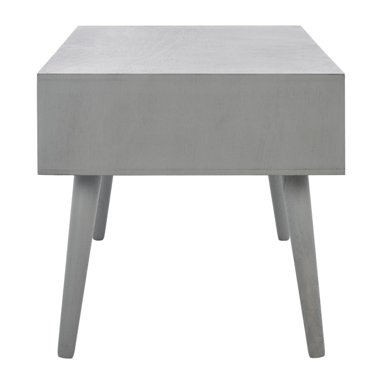 SAFAVIEH Mozart Mid-Century 2 Drawer Coffee Table, Distressed Grey