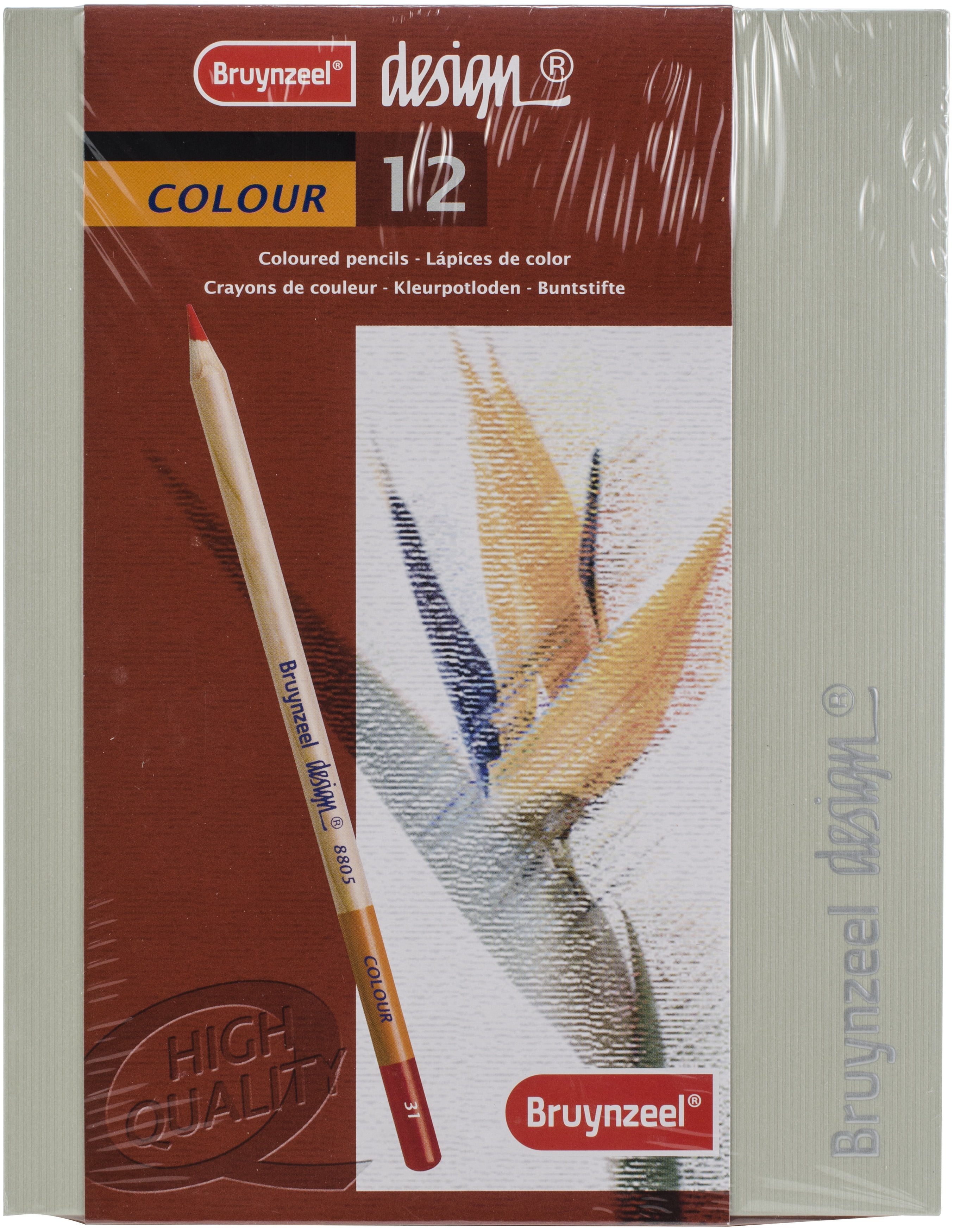 Bruynzeel Design Color Pencil Set, 12-Color