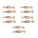 thumbnail image 2 of Sonducket Paquete de 10 conectores, joyería brillante hecha a mano Bohemia, conexión de colgantes en forma de pez para llavero de DIY Ropa, zapatos y accesorios Miscelánea Ojo azul KC Sonducket AP010925-01B, 2 of 6