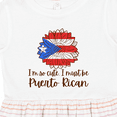 thumbnail image 4 of Inktastic I'm So Cute, I Must Be Puerto Rican Sunflower Girls Toddler Dress, 4 of 5