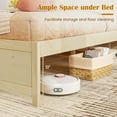 thumbnail image 6 of Infans Full Size Wooden Platform Bed with 2 Rolling Storage Drawers Wood Slat Support, 6 of 7