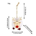 thumbnail image 2 of YOHAVEN Large Lambswool Reindeer Pendant Christmas Tree Hanging, Knitted Ball Ornament Winter Holiday Tree Decoration for Home Fireplace Table Mantel, 2 of 2