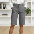thumbnail image 2 of Dresfit Cargo Shorts for Women Baggy Knee Length Bermuda Shorts Summer 2026 Loose Fit Multi Pocket Work Shorts Lightweight Stretch Hiking Short Pants L, 2 of 4