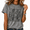 2-Grey, variant on Cozymy Women's Cute Night Owl Graphic Shirts Crewneck Short Sleeve Washed Distressed Retro Tops Trendy Floral Print Tees