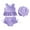 A20 Purple, variant on FASHOFT Baby Girl 3 Piece Swimsuit Sleeveless Rash Guard Swim Bottom Swimwear Summer Beach Poor Bathing Suit with Hat Pink