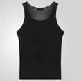 thumbnail image 5 of Telankuip See Through Sleeveless Knit Tank Tops for Men Casual Lightweight Breathable Workout Outdoor T Shirts Soft Comfy Solid Color Gym Muscle Tee 0-Black XXXL, 5 of 8