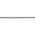 thumbnail image 2 of Diamond2Deal 14K White Gold 2.35mm Semi-Solid 3-Wire Wheat Chain Necklace for Women 24", 2 of 6