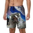 thumbnail image 2 of Fotbe Astronaut in Outer Space Men’s Swim Trunks Quick Dry Swim Shorts Board Shorts with Mesh Lining-3X-Large, 2 of 9