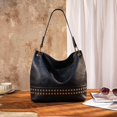 thumbnail image 2 of Bolso Hobo Montana West MWC-047DBK de piel grande para mujer, 2 of 6