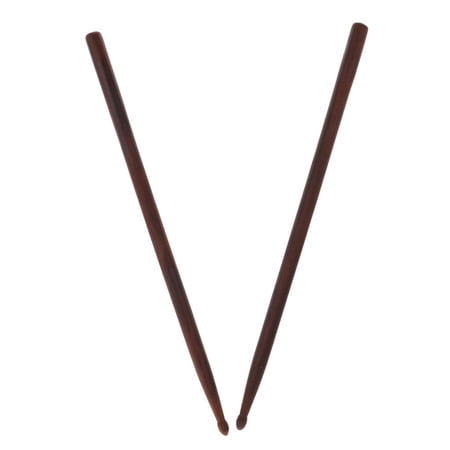 Polished 2Pcs Blackwood Drum Perform Practice Mallets Sticks 5cm/15.74inch Coffee