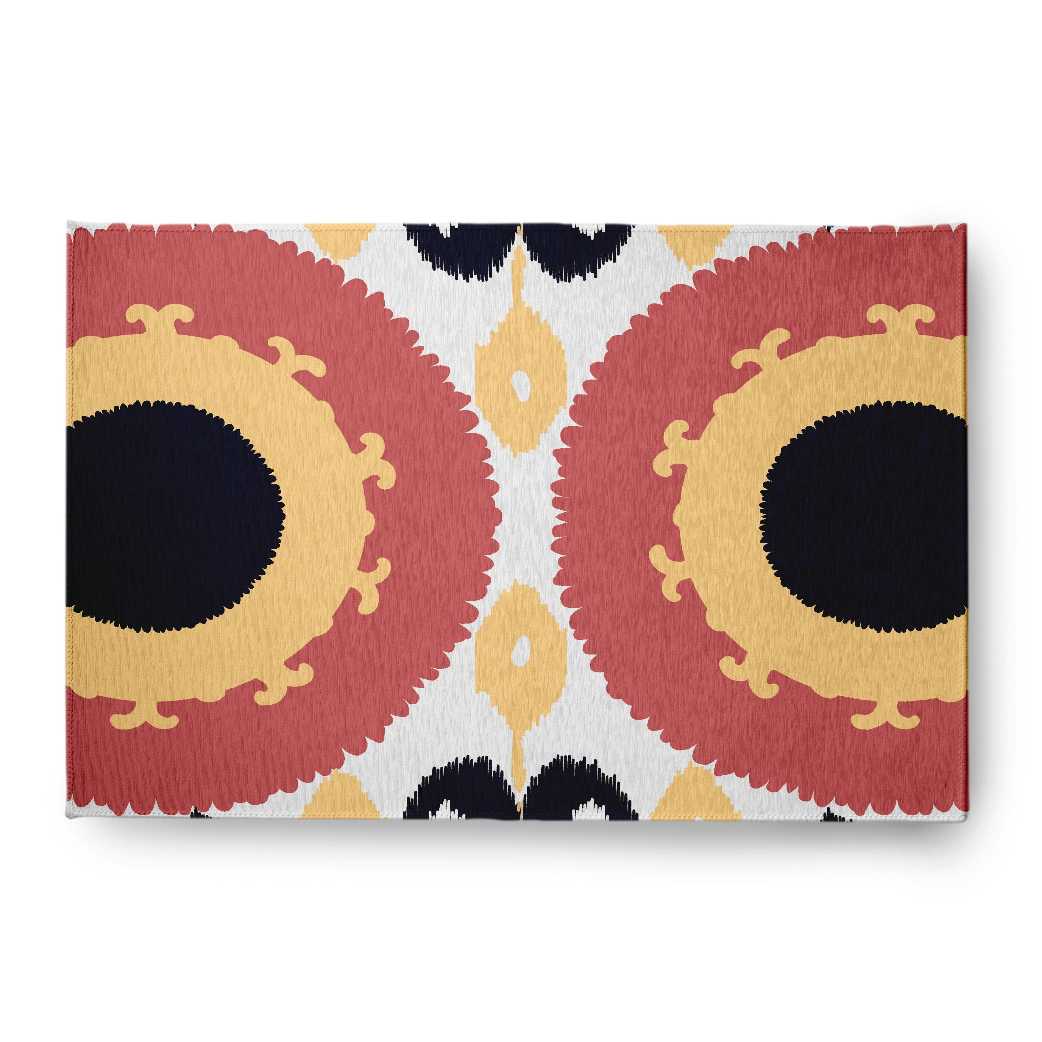 Simply Daisy 3' x 5' Yellow Boho Chenille Rug