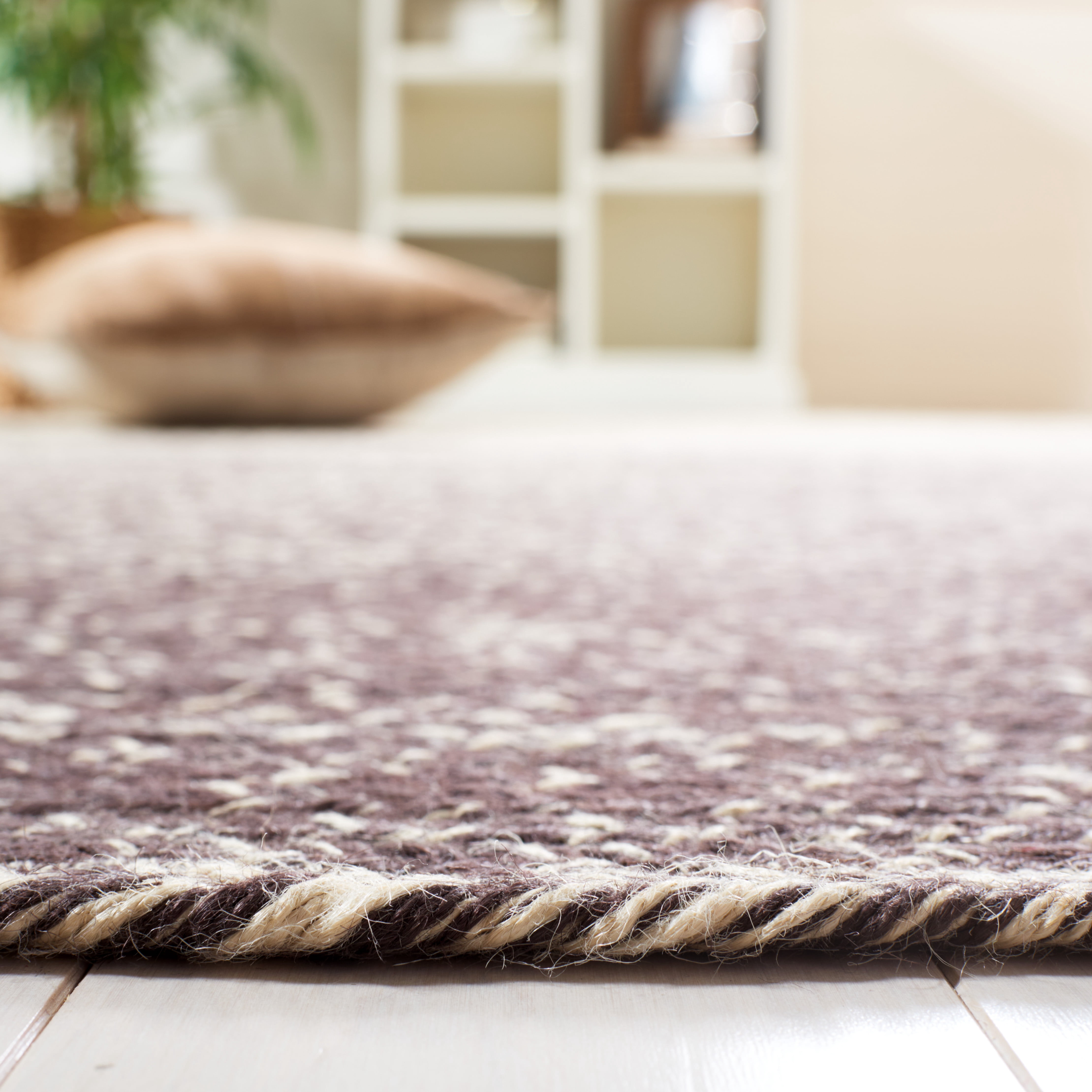 SAFAVIEH Natural Fiber Arda Gradient Area Rug, Natural/Brown, 4' x 6'