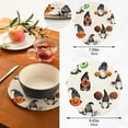 thumbnail image 3 of FREEAMG Halloween Gnomes Trivets for Hot Pots and Pans and Pot Holders 2PCS – Cotton Rope Round Mats, Hot Pads for Kitchens, Coasters, Placemats, 3 of 7