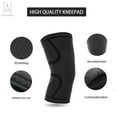 thumbnail image 3 of Gustave 2PCS Knee Brace Support Compression Sleeve Breathable Pad Patella Arthritis Pain Relief for Running, Basketball, Gym, Workout, Sports "Size M", 3 of 10