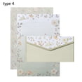 thumbnail image 1 of Vintage Floral Letter Stationery Set 6Pcs Writing Paper With 3Pcs Envelopes For School Office, 1 of 6