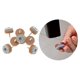 thumbnail image 5 of 40 Protectores De Suelo Deslizantes Con Almohadilla De Fieltro Atornillable Para Patas De Madera De Silla, Mesa Y Sofá (F24Mm O 0,95 Pulgadas), Color Marrón, 5 of 5