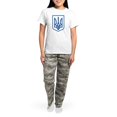 thumbnail image 4 of CafePress - Ukraine Women's Light Pajamas - Women's Short Sleeve Print T-Shirt and Pants Light Cotton Pajama Set, 4 of 7