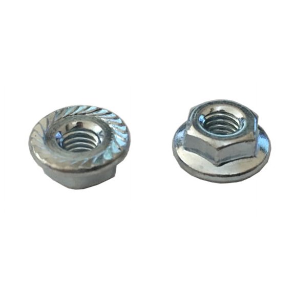 50 M 6 - 1.0 JIS Hex Flange Nuts, Class 8 with Serrations, Zinc