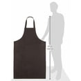 thumbnail image 3 of Great Credentials Vinyl Apron, Comfort Heavy Duty Dish Washing, Butcher, Fish, Lab, Color Brown, 3 of 5