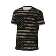 thumbnail image 5 of Rocae American Flag with Desert Camouflage for Men's Mesh Quick-Dry Short Sleeve Workout T-Shirt,Mens Crew Neck Tee Lightweight Soft Classic T Shirts X-Small, 5 of 9