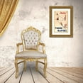 thumbnail image 3 of Vintage Apple Collection 17x24 Gold Ornate Wood Framed with Double Matting Museum Art Print Titled - Italia Rapida, 3 of 4