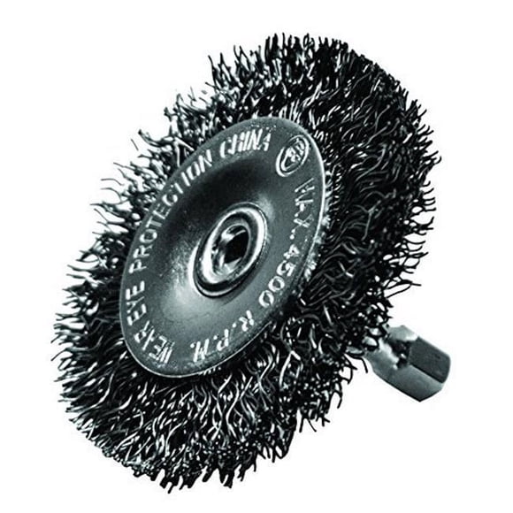 Century Drill & Tool CY76423 2.5 in. Fine Radial Hex Shank Brush Pack of 2