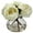 White, variant on Nearly Natural Fancy Rose Artificial Flower Arrangement with Vase, Red