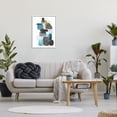 thumbnail image 3 of Stupell Industries Dandelion on Blue Rocks Abstract Painting White Framed Art Print Wall Art, 24 x 30, 3 of 9