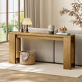 thumbnail image 4 of Hearthlight Home 71" Long Console Table, Wood Farmhouse Entryway Table for Living Room,Narrow Sofa Table for Front Door,Entry, Hallway, Entrance,Light Oak, 4 of 9