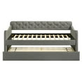 thumbnail image 2 of Furniture of America Knolt Fabric Twin Daybed With Trundle in Gray, 2 of 9