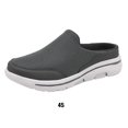 thumbnail image 4 of 1 Paire Femmes Portatives Style Décontracté Sandales à Enfiler en Maille Filles Été Voyage Respirantes Design Simple Pantoufle Sandale Chaussures Gris Foncé Taille 45, 4 of 9