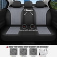 thumbnail image 4 of Juego completo de fundas para asientos de coche CAROMOP para 5 asientos, negro y gris, 4 of 8