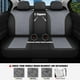 thumbnail image 4 of Juego completo de fundas para asientos de coche CAROMOP para 5 asientos, negro y gris, 4 of 8