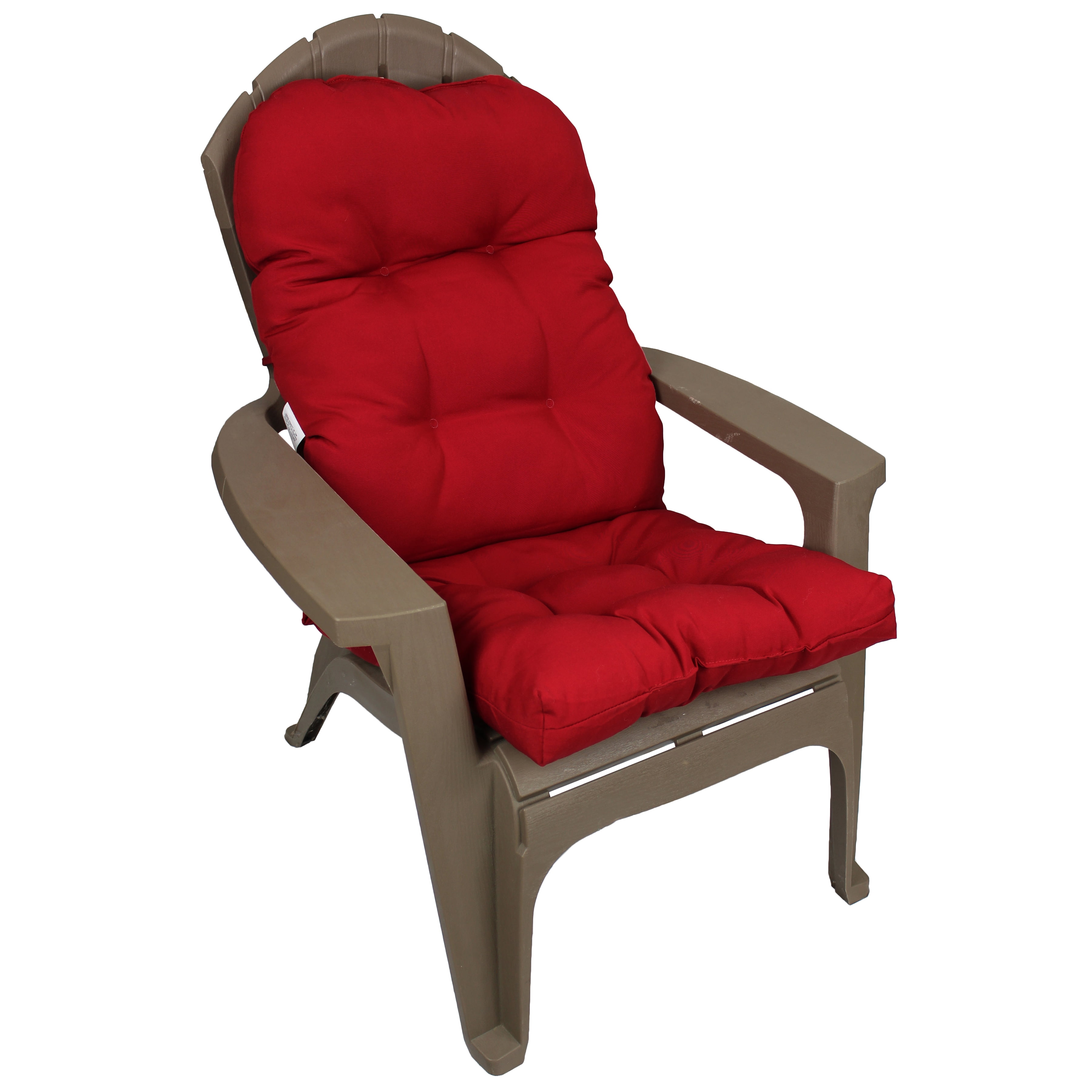 Red Indoor / Outdoor Adirondack Cushion Patio Chair Cushion