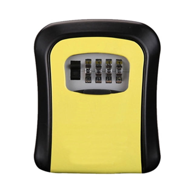 Amdohai Key Storage Lock Box Wall Mount Aluminum Alloy 4-Digit Combination Waterproof Lockbox Key Safe Box