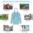 thumbnail image 5 of Haiem Sea Turtle Pattern Boys Hoodie, Youth Pullover Hooded Sweatshirt, Kangaroo Pocket Hoodie for Kids Girls -Small, 5 of 6