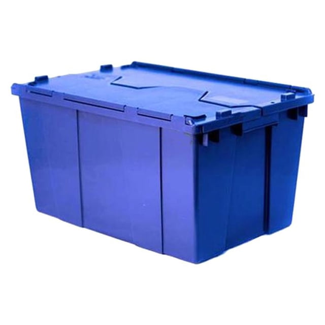Caja Organizadora VentDepot BoxArch15 1 Pza 15kg 50x30x21cm Apilable Bisagras polietileno Color azul