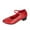 Red, variant on GERsome Women Mary Janes Shoes for Dress Shoes Low Chunky Heels Work Pumps