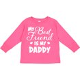 thumbnail image 3 of Inktastic My Best Friend is My Daddy with Hearts Boys or Girls Long Sleeve Toddler T-Shirt, 3 of 5