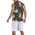 thumbnail image 2 of Naloa Rabbit Is Eating Carrots Basketball Jersey Reversible Men's Mesh Athletic Sports Shirts Training Practice S-4XLLarge, 2 of 6
